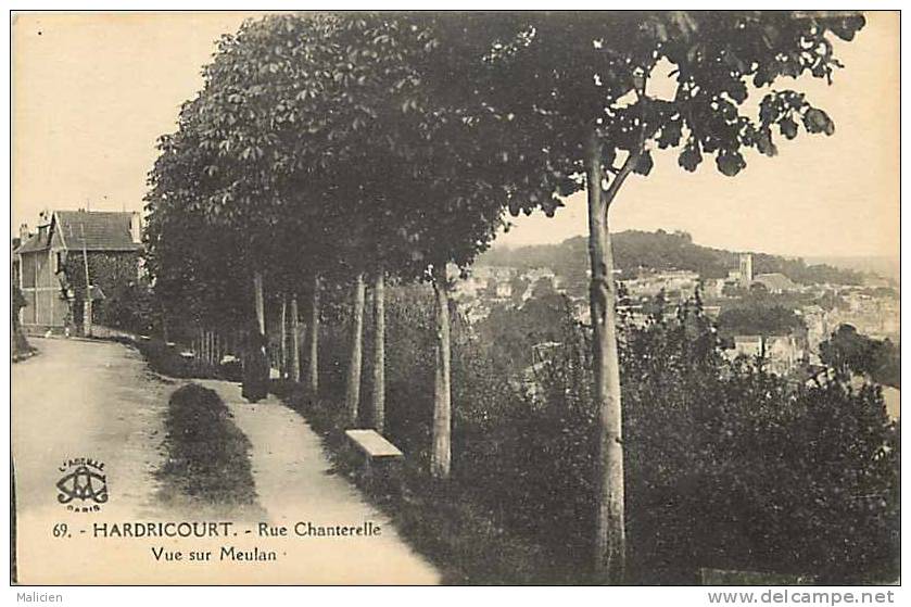 Yvelines - Ref B 147- Hardricourt -rue Chanterelle - Vue Sur Meulan   - Carte Bon Etat - - Hardricourt