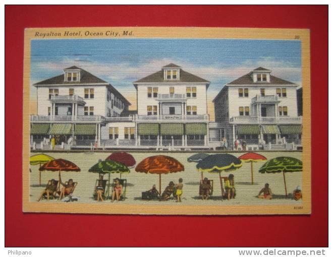 Maryland > Ocean City   Royalton House   1950 Cancel     =========  Ref 284 - Ocean City