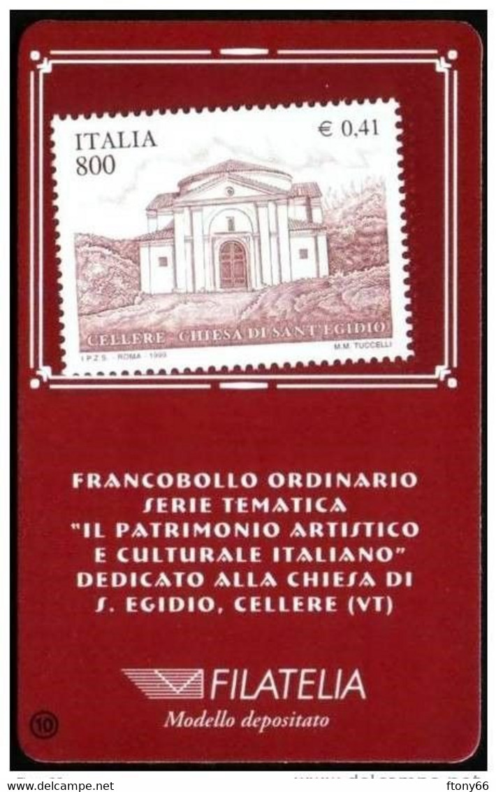 CG 1999 Tessera Filatelica Chiesa Di S. Egidio (VT) - Philatelistische Karten