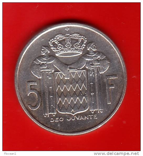 MONACO **** 5 FRANCS 1966 RAINIER III - ARGENT - SILVER **** EN ACHAT IMMEDIAT !!! - 1960-2001 Nouveaux Francs