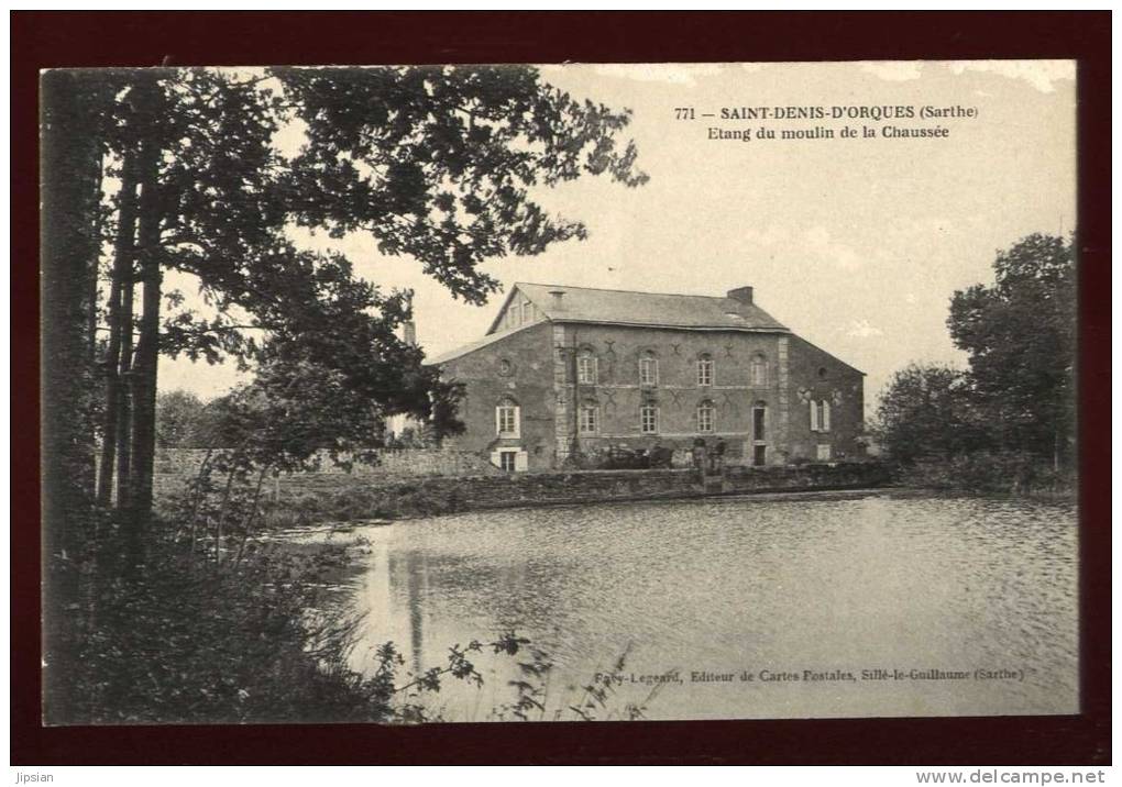 Cpa Du 72 St Denis D´ Orques étang Du Moulin De La Chaussée  LAM33 - Loue