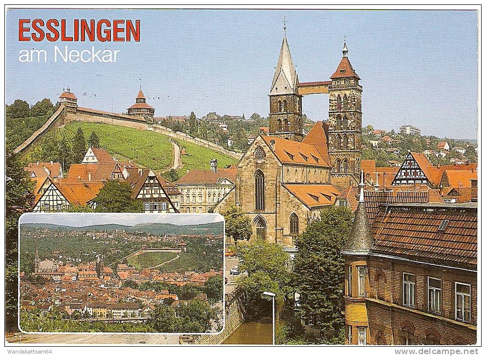 AK ESSLINGEN Am Neckar Mehrbild 2 Bilder 25.11.90 7300 ESSLINGEN AM NECKAR 1 Nach Tübingen Mit 1 X 60 PF DEUTSCHE - Esslingen