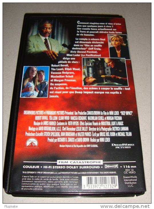 Vhs Pal Deep Impact Mimi Leder 1998 Version Française - Sciences-Fictions Et Fantaisie