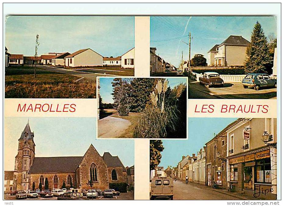 Dép 72 - Voitures - Automobile -  Marolles Les Braults - Multivues  - état - Semi Moderne Grand Format - Marolles-les-Braults