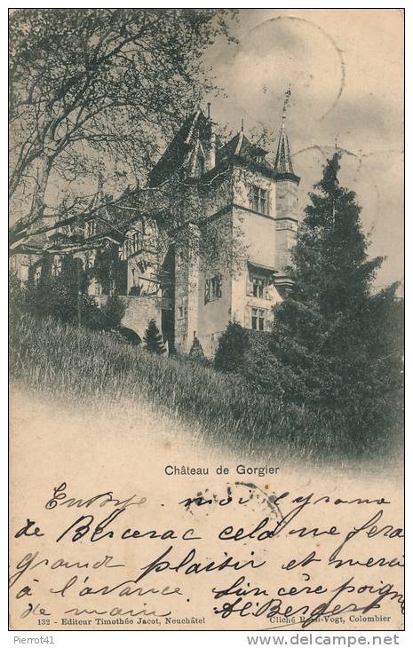 SUISSE - Château De GORGIER - Gorgier