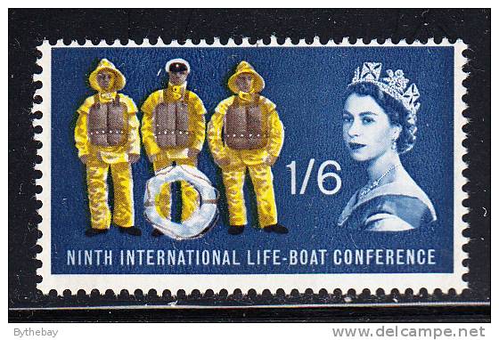 Great Britain Scott #397p MH 1sh6p 9th International Life Boat Conference - Neufs