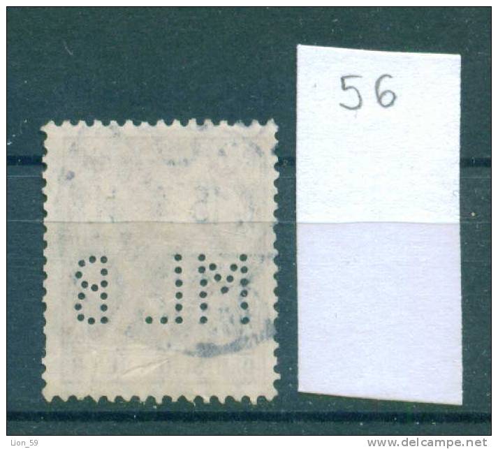 24K56 // - ML B - Perfin Perfores Perforiert Perforati Perforadas - Germany Deutschland Allemagne Germania - Perforiert/Gezähnt