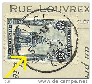 164 Op Recu Met Postagentschapstempel (Agence) * LIEGE / LUIK 5 * Geschrapte Postagentschapstempel (fortune) !! - Briefe U. Dokumente