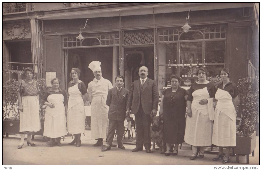 RESTAURANT -  Carte-photo (à Paris ?) - Restaurantes