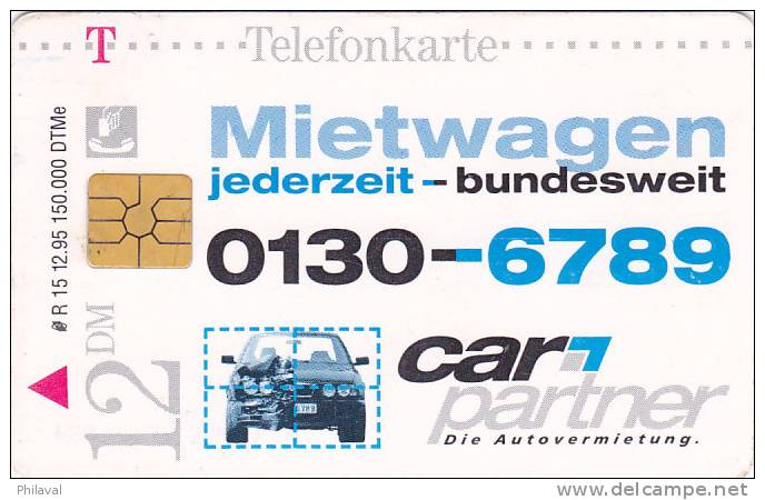 Telefonkarte 12 DM : Mietwagen - Autres & Non Classés