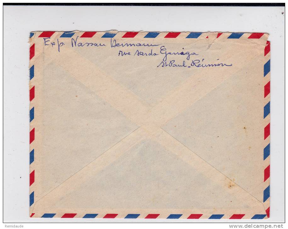 REUNION - 1959 - ENVELOPPE Par AVION De SAINT PAUL Pour PARIS - Lettres & Documents