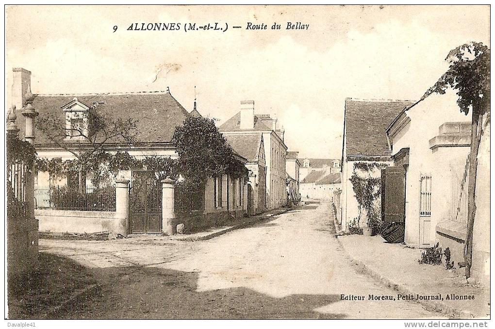 49  ALLONNES ROUTE DU BELLAY - Allonnes