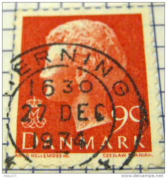 Denmark 1980 Queen Margrethe II 90ore  - Used - Usado