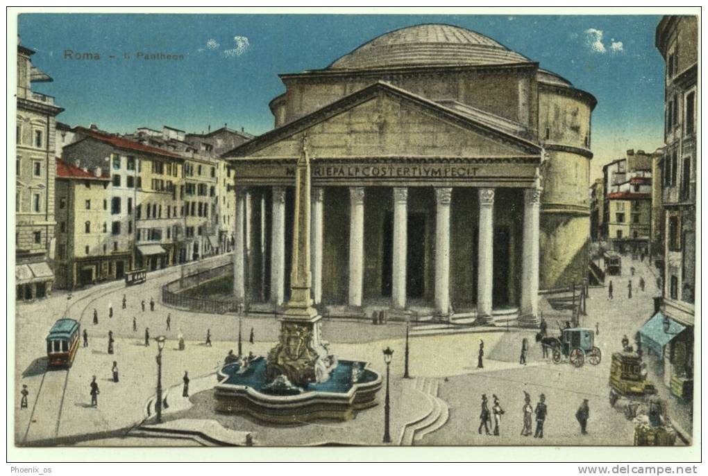 ITALY - ROMA, Pantheon, Old Postcard - Pantheon