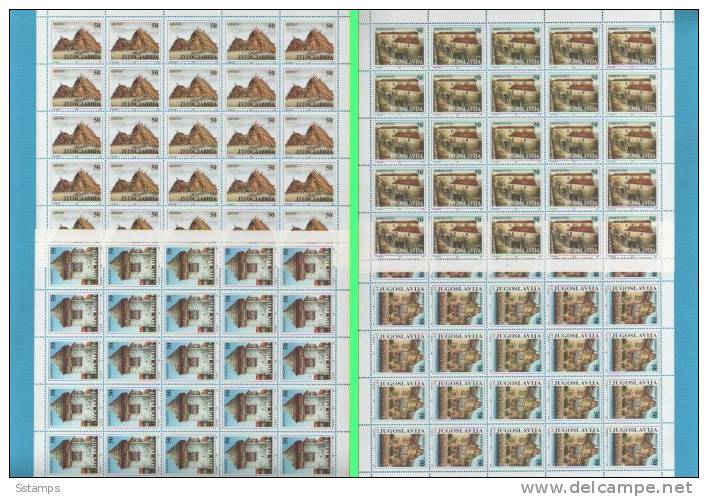 1993 X 2641-44 JUGOSLAVIJA JUGOSLAWIEN  CASE  OCCASION 25 X SETS MICHEL KAT- 100,00 EURO NEVER HINGED - Ungebraucht