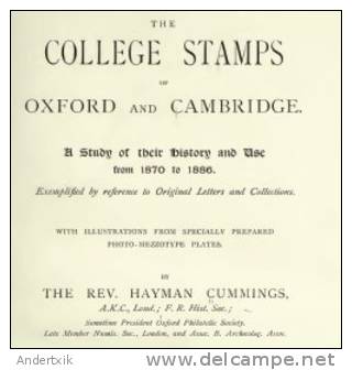 EBook: "UK COLLEGE STAMPS. Oxford And Cambridge" - Groot-Brittanië