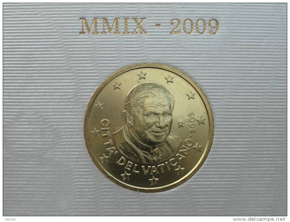 2009 - 50 Centimes (Cents) Euro Vatican - Issue Du Coffret BU - Vaticaanstad