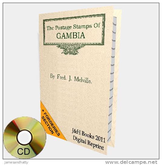 Gambia Stamps Forgeries Commonwealth Africa Book 70pp - F. J. Melville - English