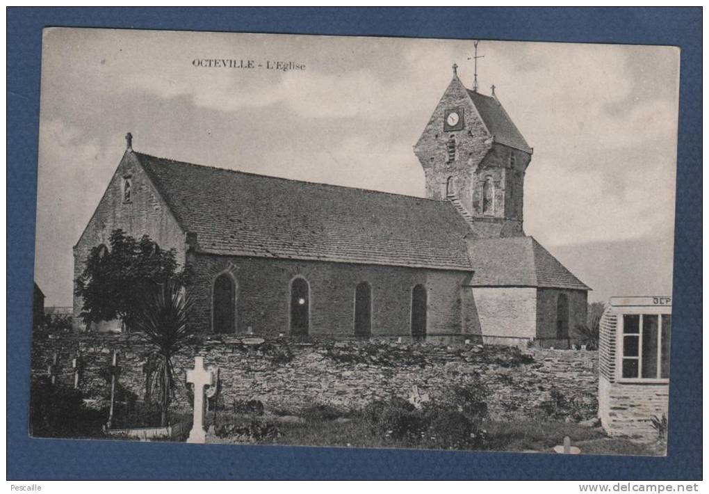 50 MANCHE - CP OCTEVILLE - L´EGLISE - Octeville