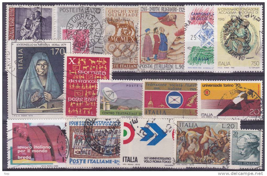 ITALIË - SELECTIE 4 - Gest/Obl/Us - Collections