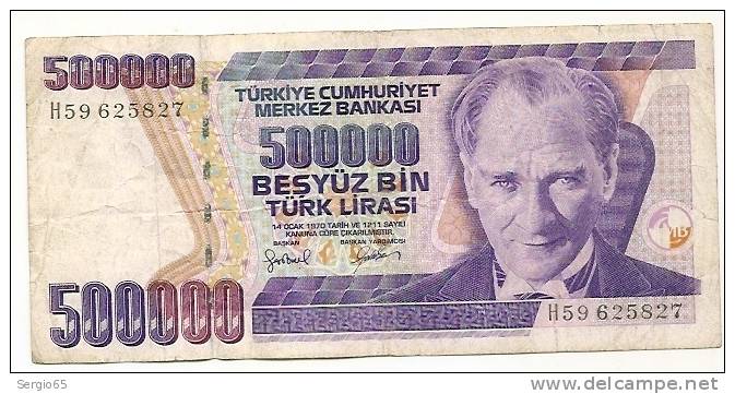 500000 Lira - 1970 - Turquie