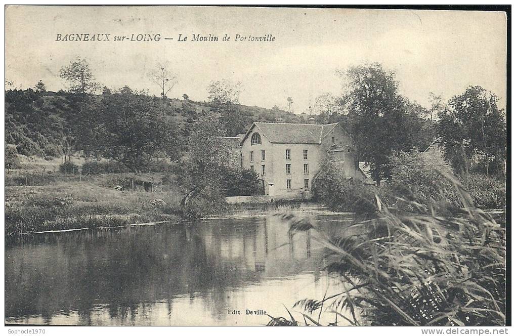 ILE DE FRANCE - 77 - SEINE ET MARNE - BAGNEAUX Sur LOING - La Moulin De Portonville - Oblitération Jeux Olympiques - Bagneaux Sur Loing