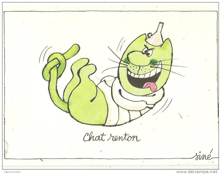 N°1  CHAT RENTON  ILLUSTRATEUR SINE - Sine