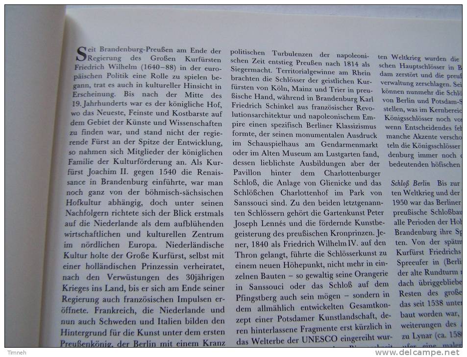 Königliche Schlösser In Berlin - Brandenburg - Postdam 1994 Seemann Verlag - SCHLOB JAGDSCHLOB  ORANGERIE PALAIS- - Museos & Exposiciones