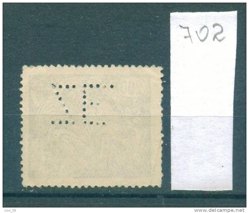 25K702 // - ZE. - Perfin Perfores Perforiert Perforati Perforadas Czechoslovakia Tchecoslovaquie Tschechoslowakei - Perforiert/Gezähnt