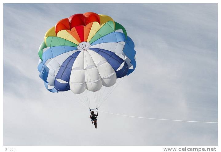 12A -055   @  Parachute,  Parachutting Fallschirm Paracaidismo   ( Postal Stationery, -Articles Postaux -Postsache F - Paracadutismo