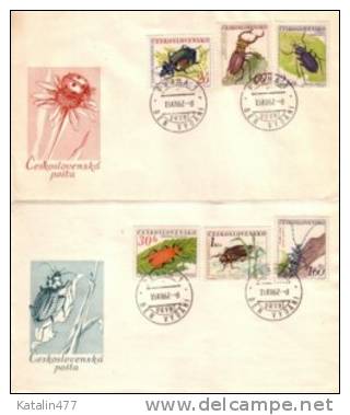 1962.Czecnoslovakia - Insect Set - FDC - FDC