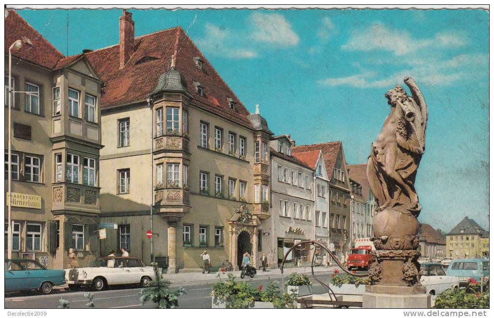 B34055 Bayreuth Markplatz Mit Altem Rathaus Not Used Perfect Shape - Bayreuth