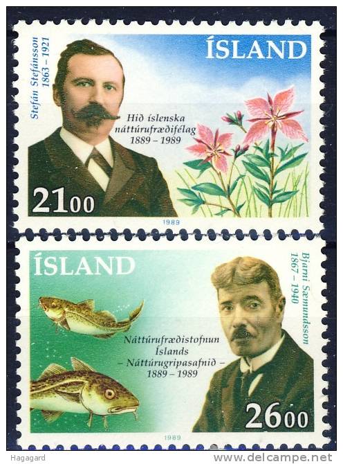 ##Iceland 1989. Celebrities. Michel 710-11. MNH(**) - Ungebraucht