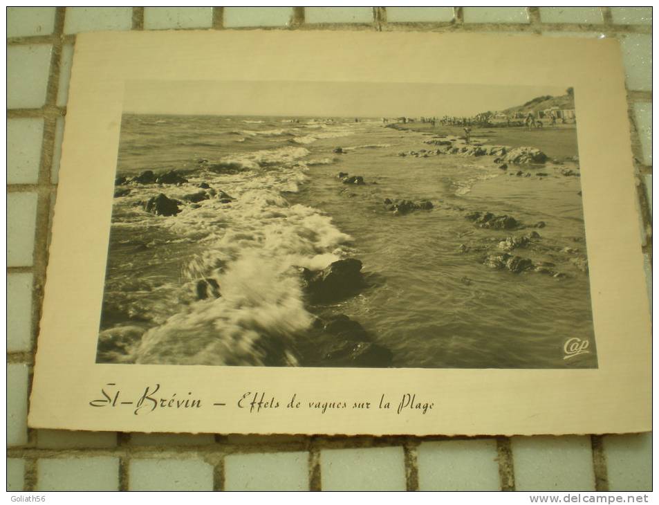 CPSM De St Brévin - Effets De Vagues Sur La Plage - Côte De Jade - Saint-Brevin-l'Océan