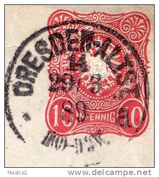 DR U12B Umschlag Dresden 1889  Kat. 8,00 € - Enveloppes