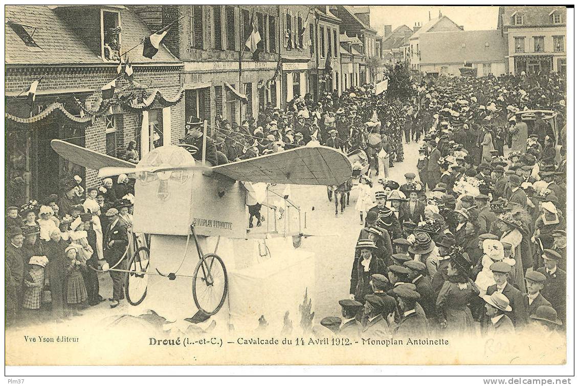 DROUE - Cavalcade 1912 - Aviation - Monoplan Antoinette - Droue