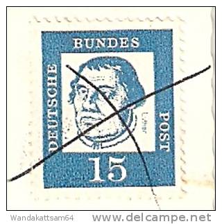 AK 14 Dümmersee 1 X 15 PF DEUTSCHE BUNDESPOST "Bedeutende Deutsche" Martin Luther (1483-1546), Reformator (blau) Mit Kul - Ludwigslust