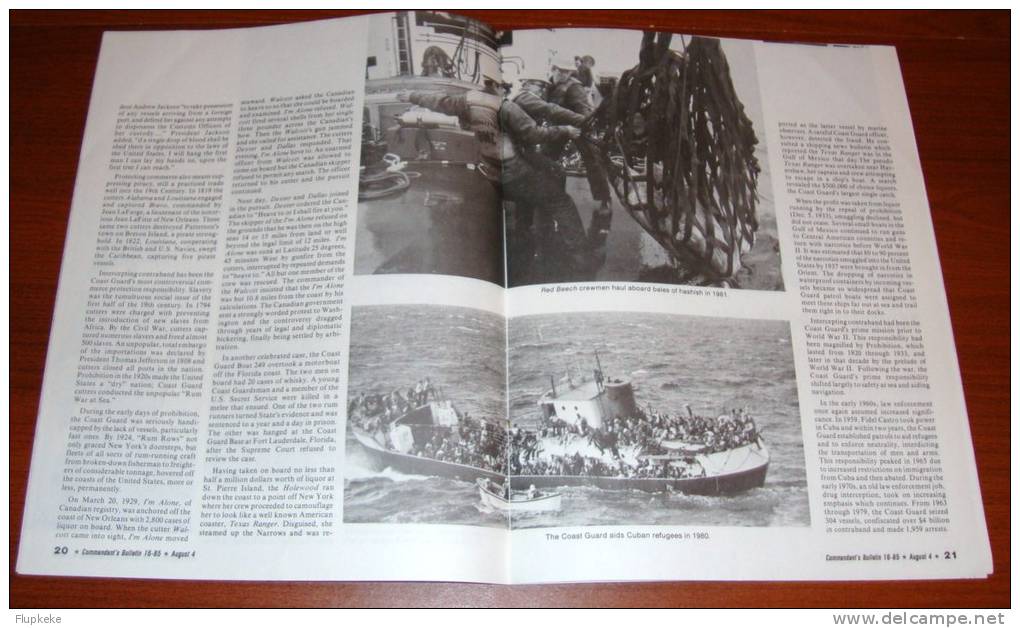 U.S. Coast Guard Commander´s Bulletin 16 August 1985 Coast Guard History - Verkehr