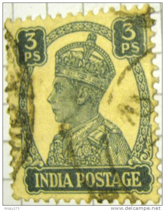 India 1940 King George VI 3ps - Used - Other & Unclassified