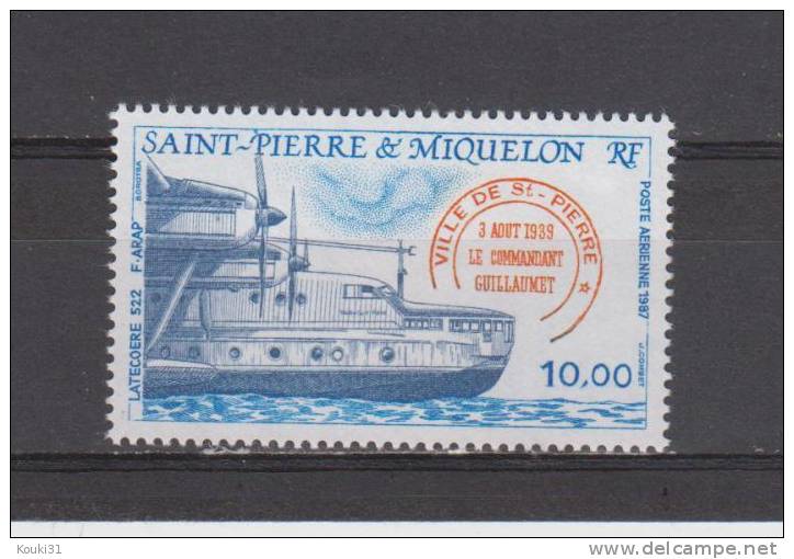 SPM YT PA 65 ** : Hydravion Latécoère 522 - 1987 - Unused Stamps