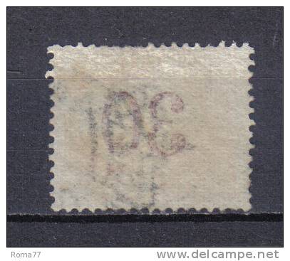 3RG1 - REGNO 1890 , Segnatasse 30  Cent  N. 23 : DECALCO Della Cifra - Portomarken