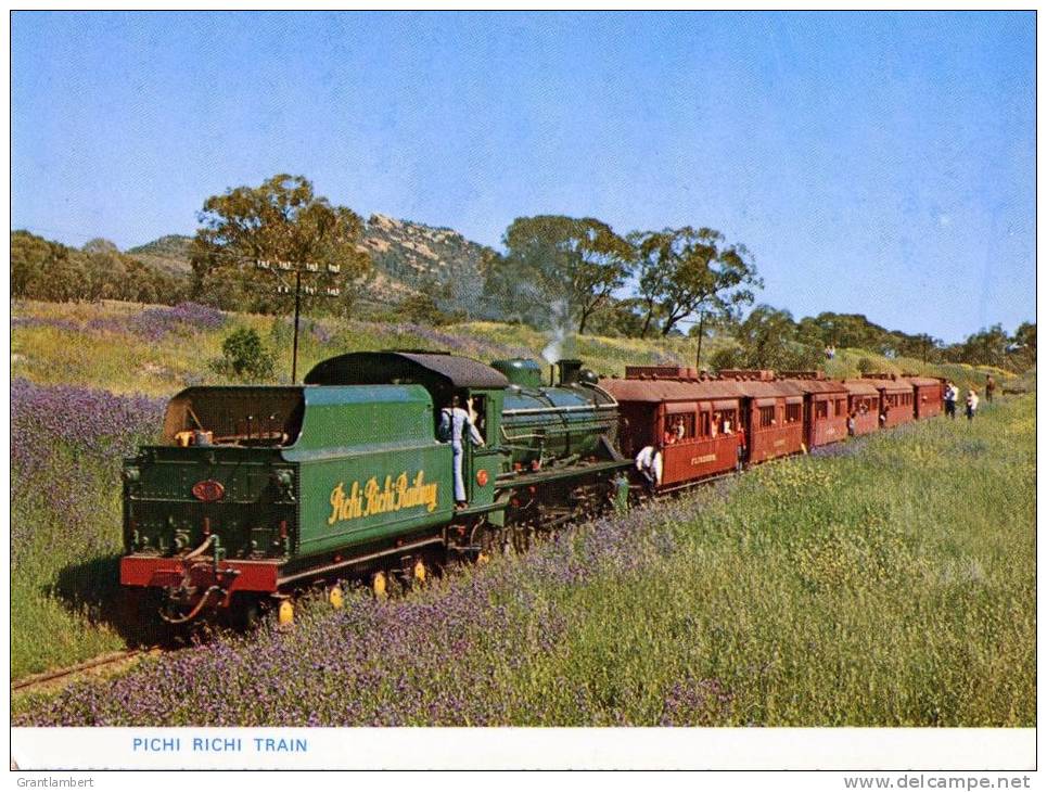 Pichi Richi Railway Train, Quorn, South Australia Unused - Devils Peak In Background - Other & Unclassified