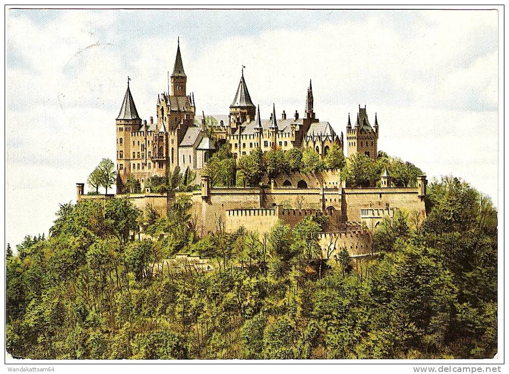 AK 442189 Burg Hohenzollern 855 M ü. M. Blick Vom Zellerhorn 15.10. 56 - 11 (14b) HECHINGEN C Nach Hof Saale - Hechingen