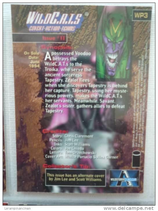 TRADING CARD WILDC.A.T.S. N° WP3 SOURCEBOOK # 11  ON SALE DATE : JUNE 1994 - Other & Unclassified