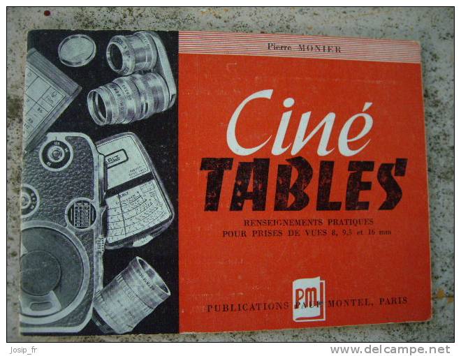 Guide CINé TABLES (Monier) Vers 1955 - Fotografie