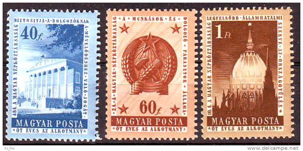 HUNGARY - 1954. 5th Anniv Of Constitution - MNH - Nuovi