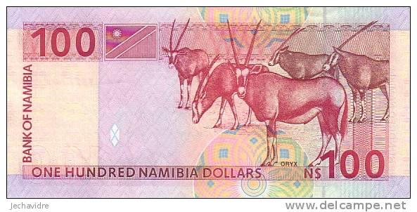 NAMIBIE  100 Dollars  Non Daté (2003)   Pick 9A  Signature 3     ***** BILLET  NEUF ***** - Namibie