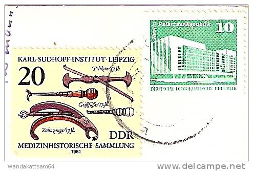 AK 23281 KLOSTER (Hiddensee) Inselblick 21.10.81 Nach Stadthagen Mit 1 X 20 PF Und 1 X 10 PF DDR  Abgestempelt. - Hiddensee