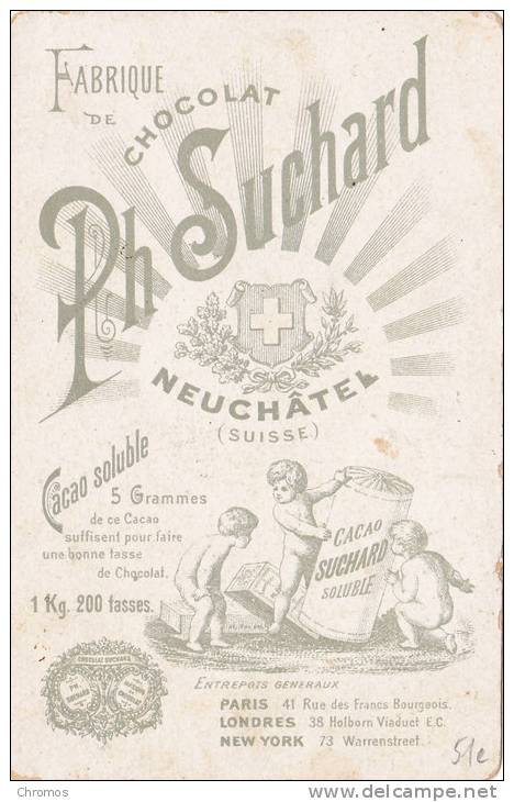 Chromo SUCHARD, N° 51 / E, Thème: Chanson - Suchard