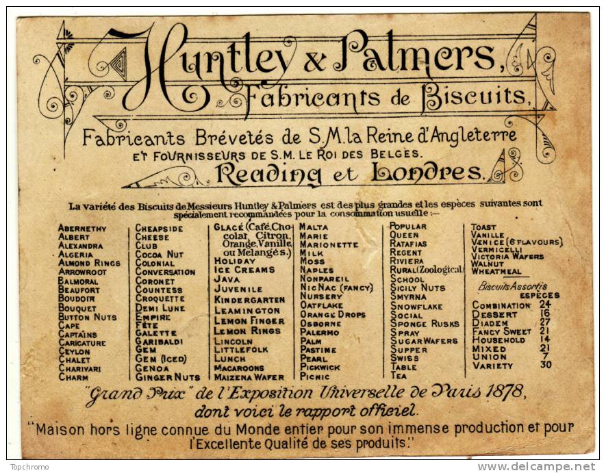 CHROMO Biscuits Huntley & Palmers Moyen Age Histoire De France Roi - Otros & Sin Clasificación